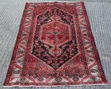 A Zanjan rug. 232 x 128 cm.