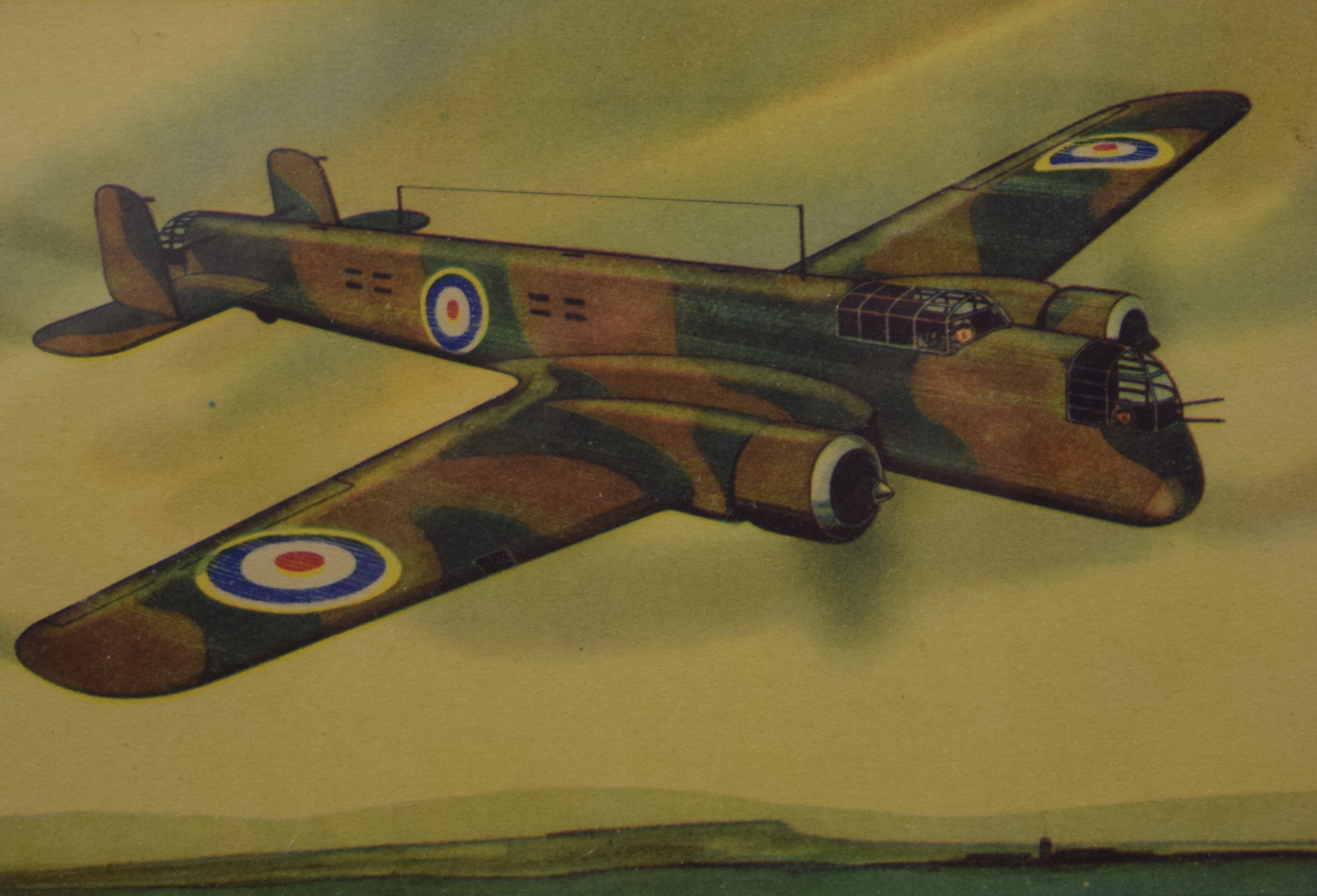 A pair of prints of 1940's Aircraft's, each framed and glazed. 22 x 17 cm. - Image 3 of 4