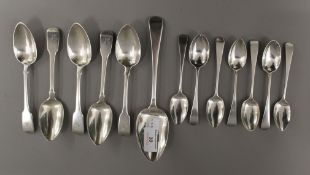 A small quantity of silver spoons. 413 grammes.