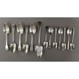 A small quantity of silver spoons. 413 grammes.