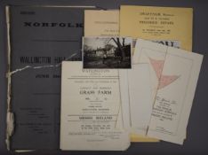 A collection of Estate Sale particulars for Norfolk and Cambridgeshire,