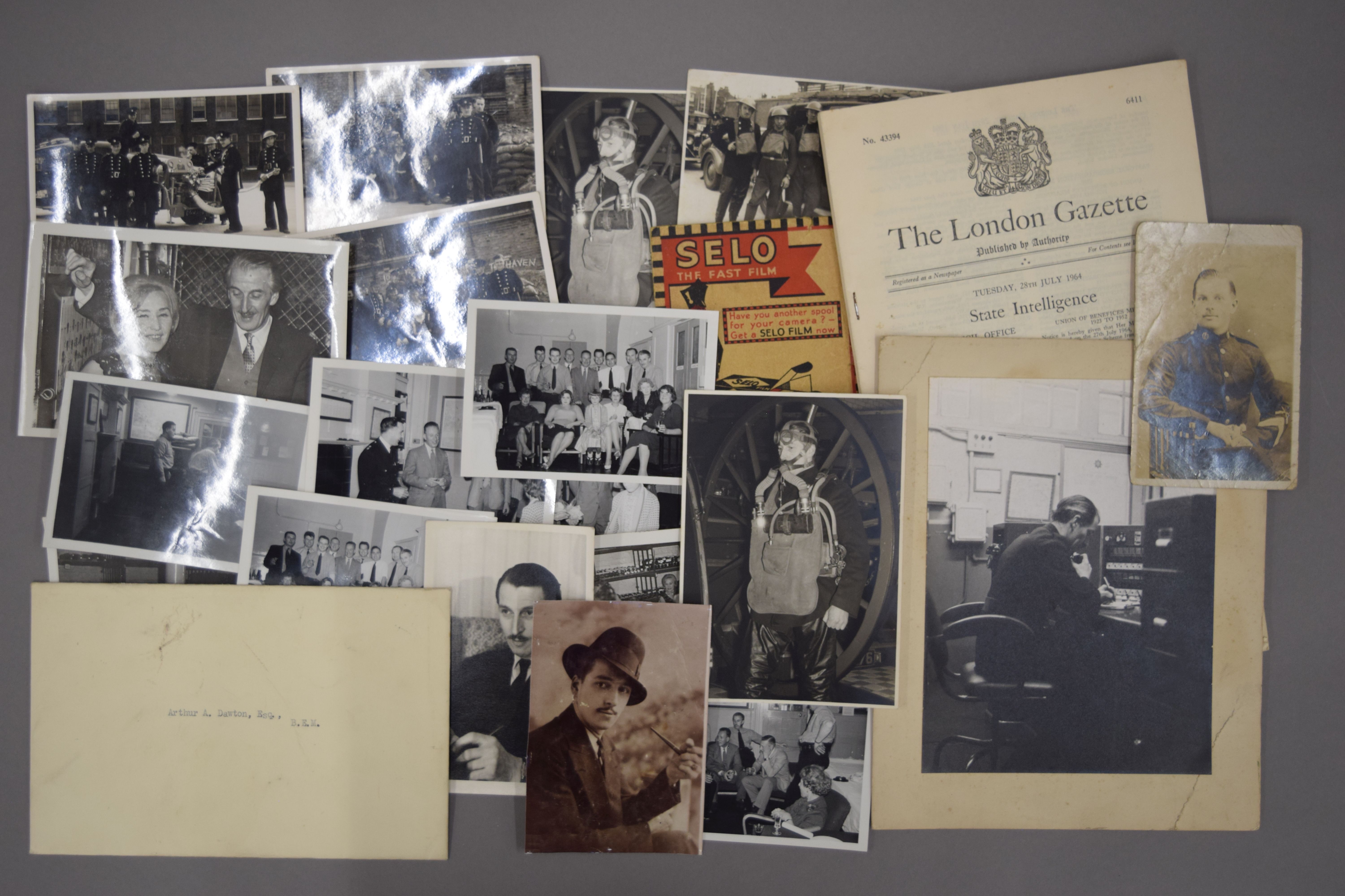 A framed display Gallantry British Empire medal with oak leaf and box, - Image 6 of 15