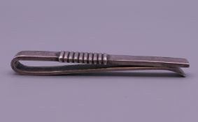 A Georg Jensen 925 silver tie clip, design No 52. 5.5 cm long.