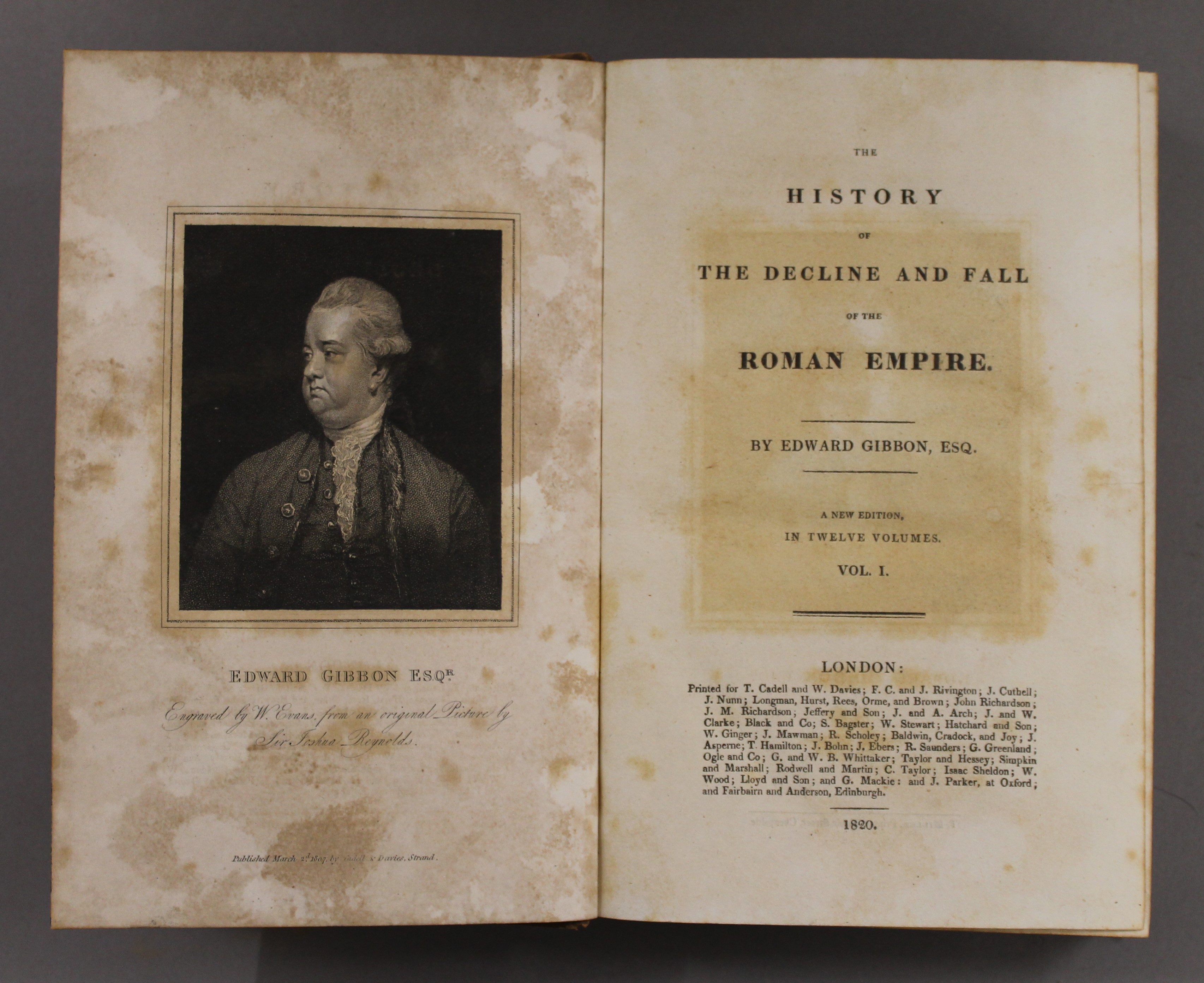 Edward Gibbon, The Decline and Fall of the Roman Empire, 12 volumes. - Image 3 of 3