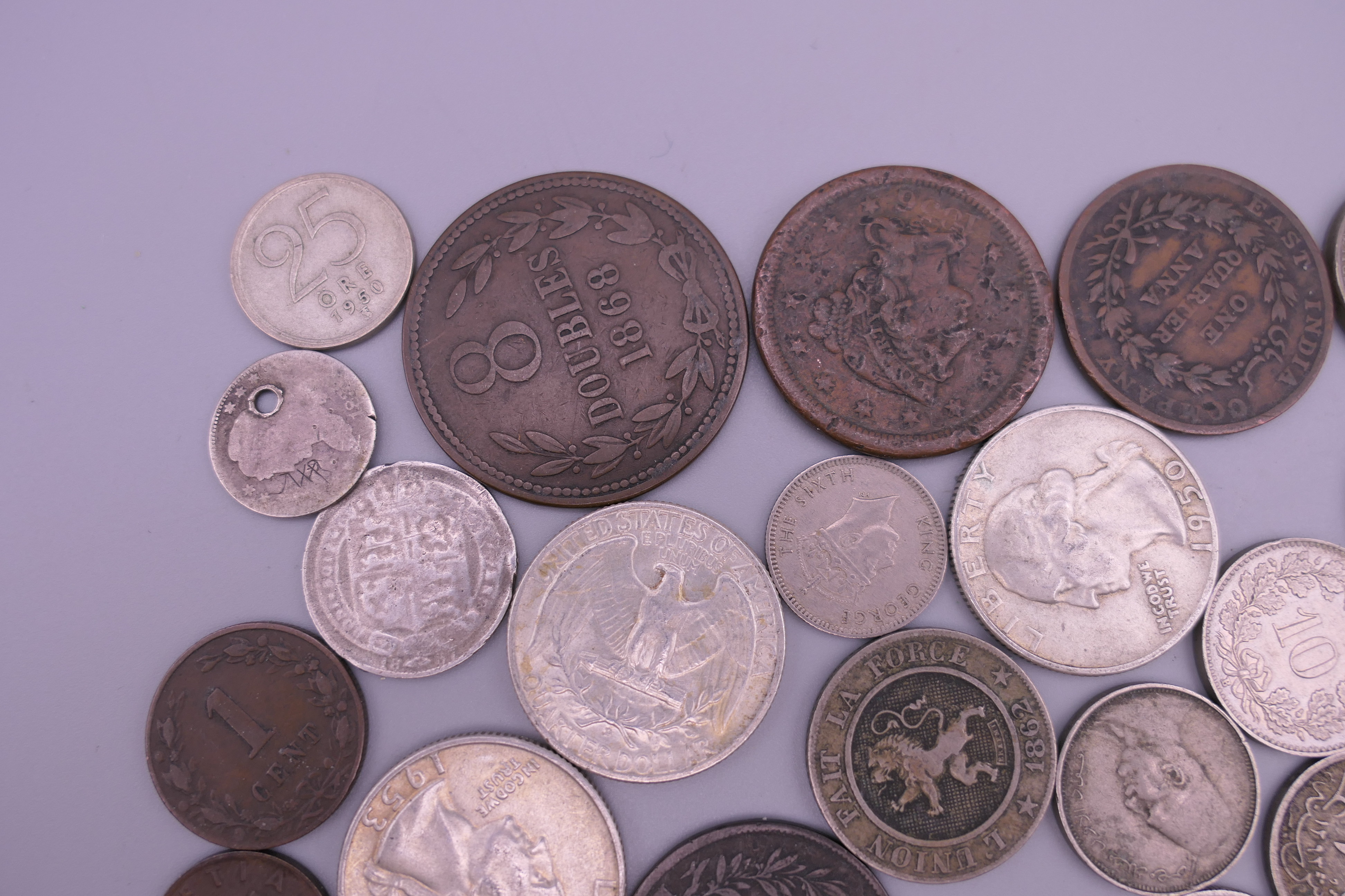 A bag of coins, including silver. - Image 6 of 8