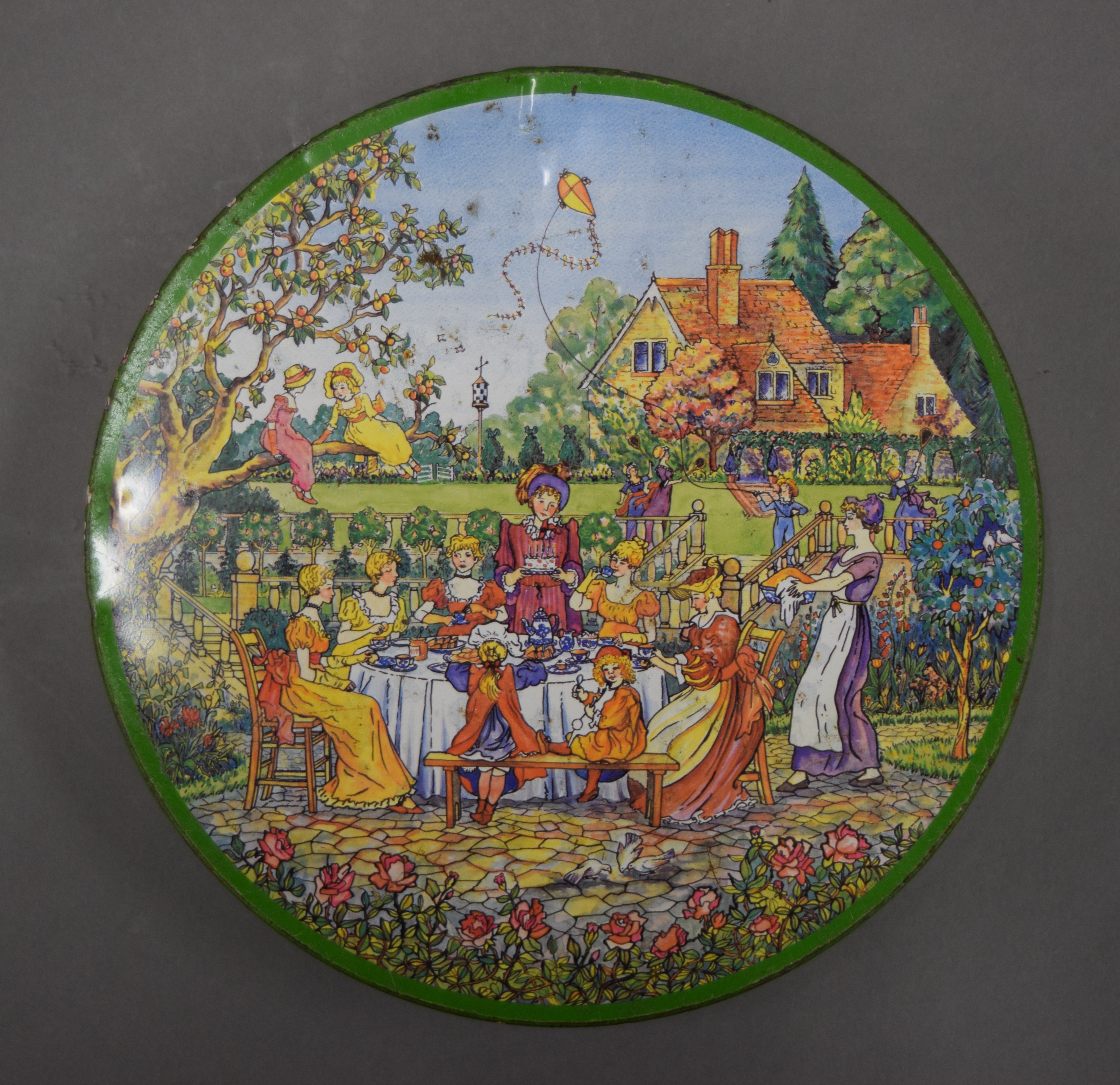 A Huntley and Palmers 'Rude' biscuit tin. - Image 2 of 4
