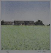 TONY YATES, Country Barn, limited edition print, numbered 247/280, signed in pencil,