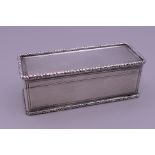 A 19th century silver snuff box,