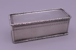A 19th century silver snuff box,