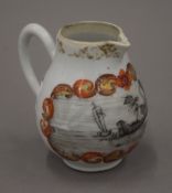An 18th century Chinese Export porcelain jug. 8.5 cm high.
