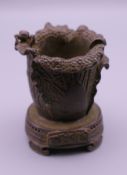 A small bronze censer. 5 cm high.