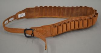 An Italian leather cartridge belt.