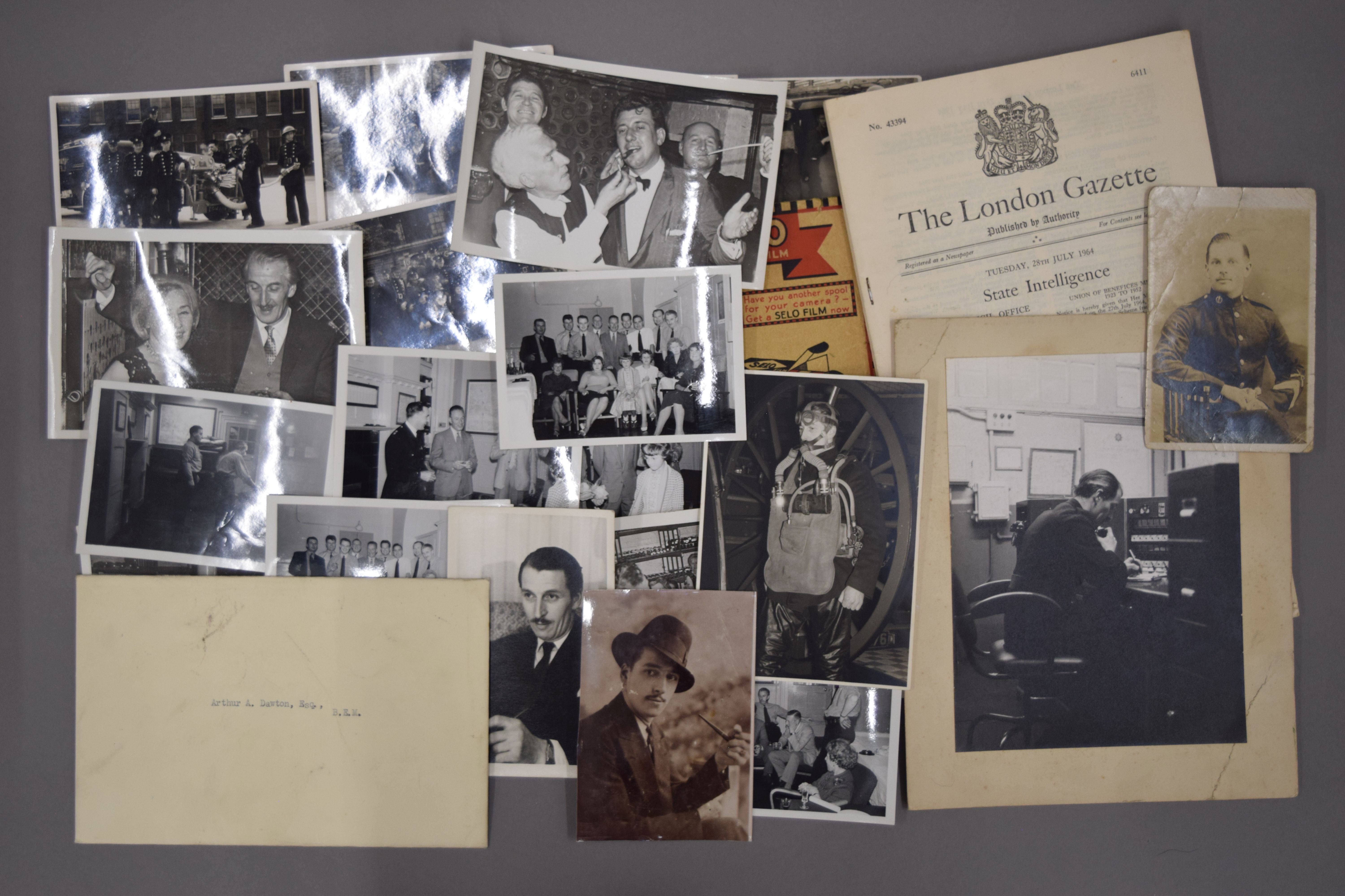 A framed display Gallantry British Empire medal with oak leaf and box, - Image 10 of 15