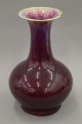 A 19th century Chinese vase. 36 cm high.
