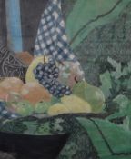 SARAH HEFFERNAN-WALDEN, Still Life of Fruit, pastel, framed and glazed. 49.5 x 60 cm.