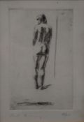FRED CUMING R.A, Small Nude, limited edition etching, numbered 36/40, signed, framed and glazed.