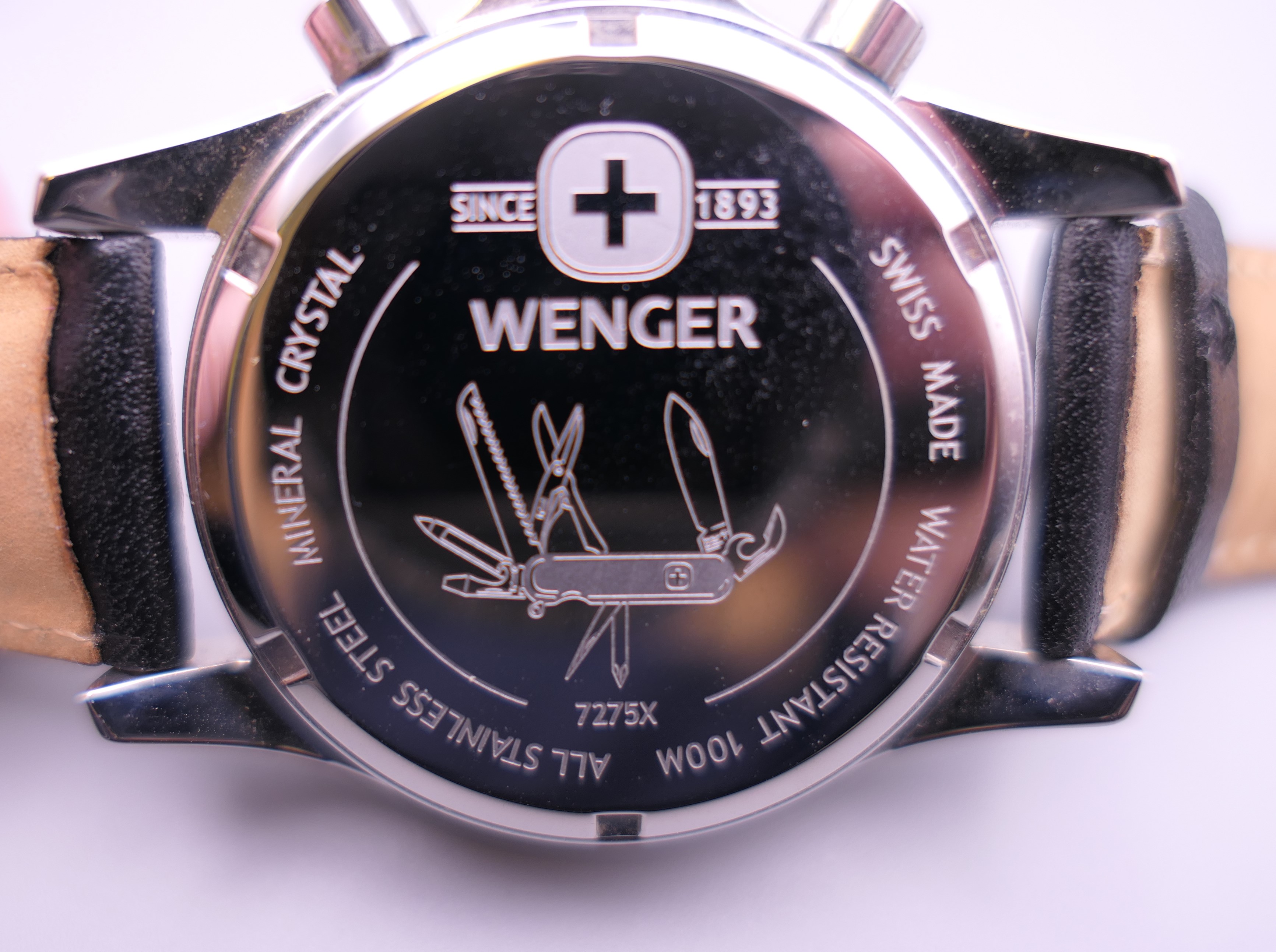 A boxed Wenger wristwatch. 4.5 cm wide. - Image 4 of 12