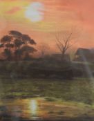D KINCADE, Supper Time, pastel, framed and glazed. 32 x 41 cm.