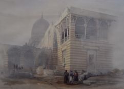 DAVID ROBERTS (1796-1864) British, One of the Tombs of the Khalifs Cairo, print, framed and glazed.