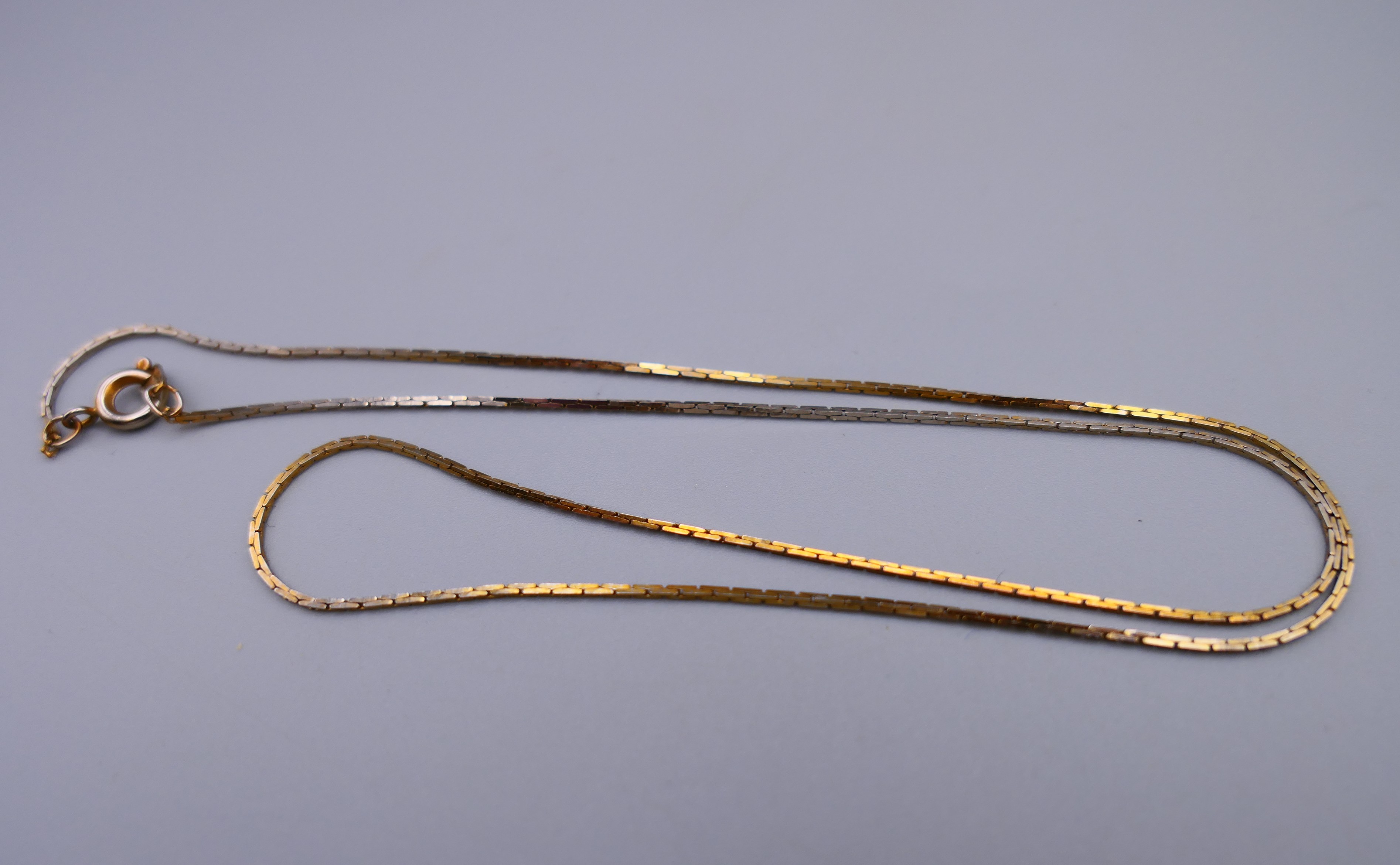 A 9 ct gold Irene nameplate on a 9 K gold chain, - Image 6 of 9