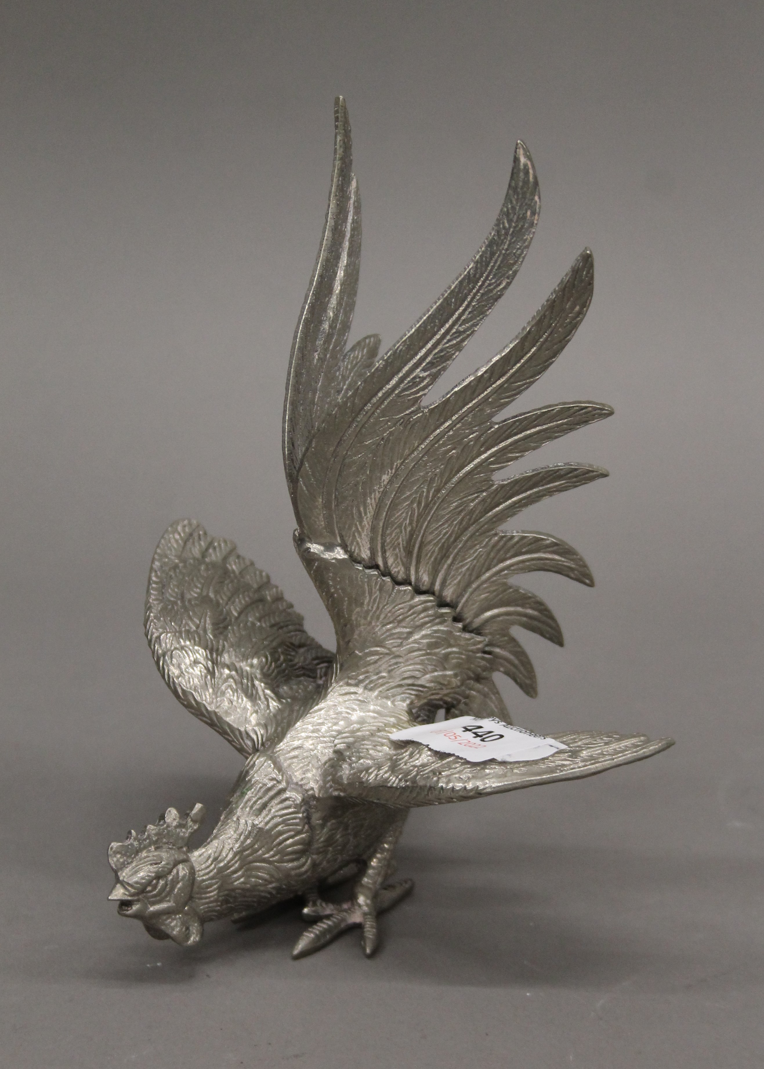 Two metal model pheasants. The largest 18 cm high. - Image 3 of 5