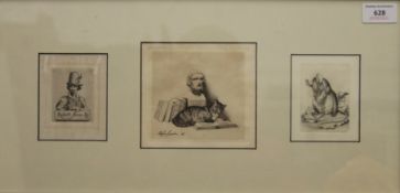 STEPHEN GOODEN (1892-1955), three various line engravings, one dated 1945,