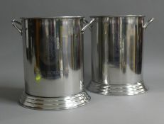 A pair of Louis Roederer wine coolers. 24 cm high.