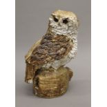 A Studio Pottery model of an owl. 29 cm high.