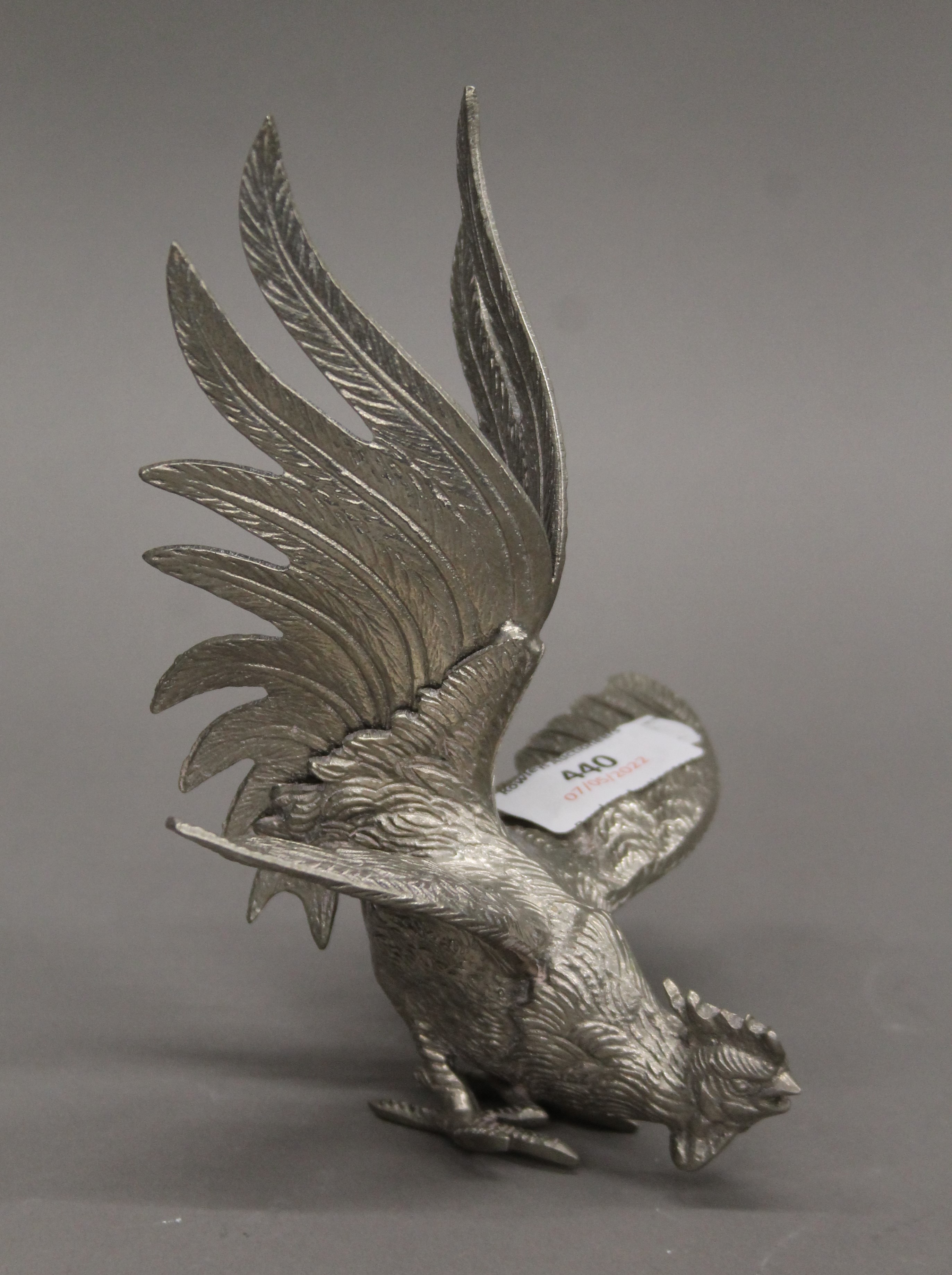 Two metal model pheasants. The largest 18 cm high. - Image 2 of 5