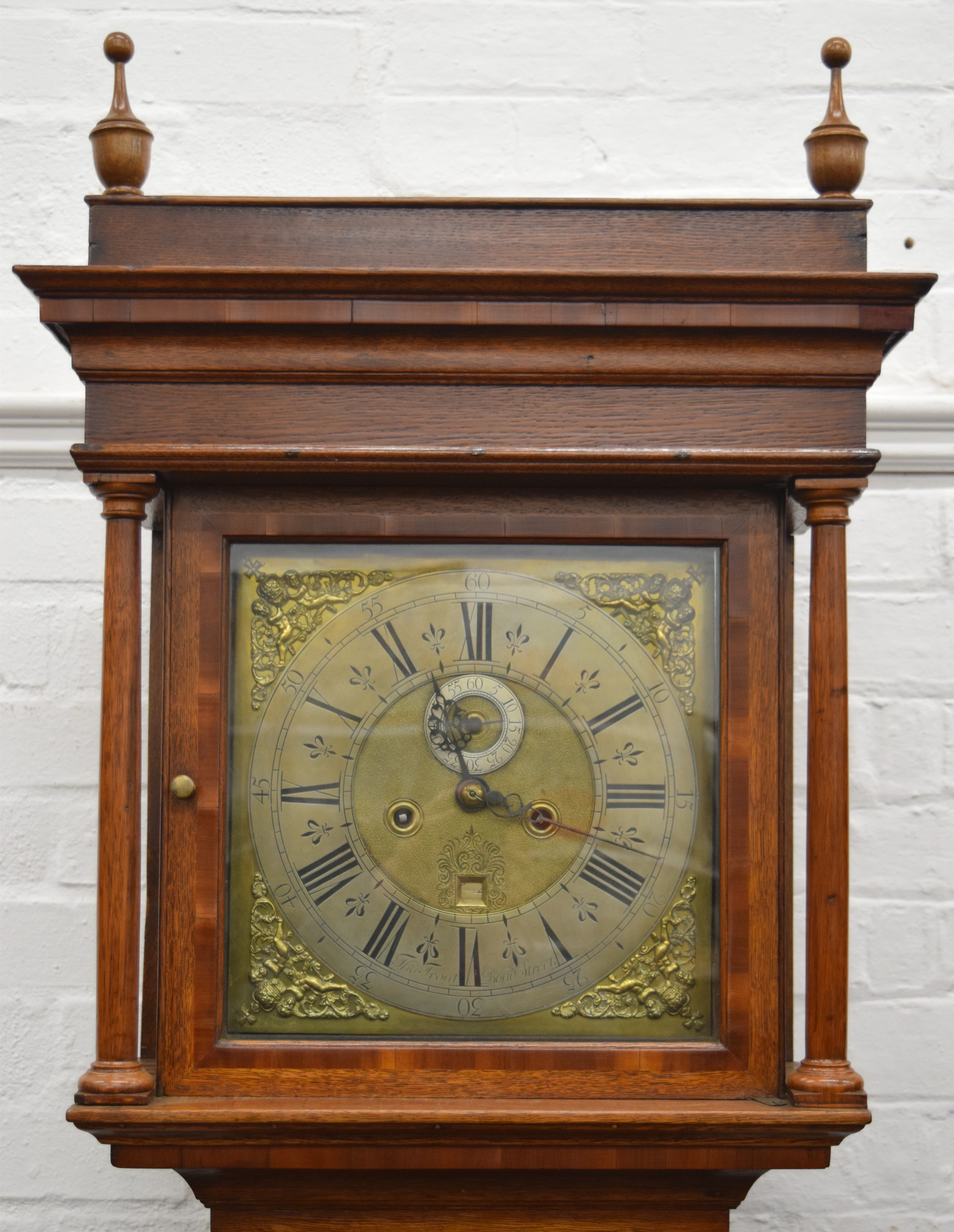 A late 18th/early 19th century oak eight-day longcase clock, - Image 2 of 4