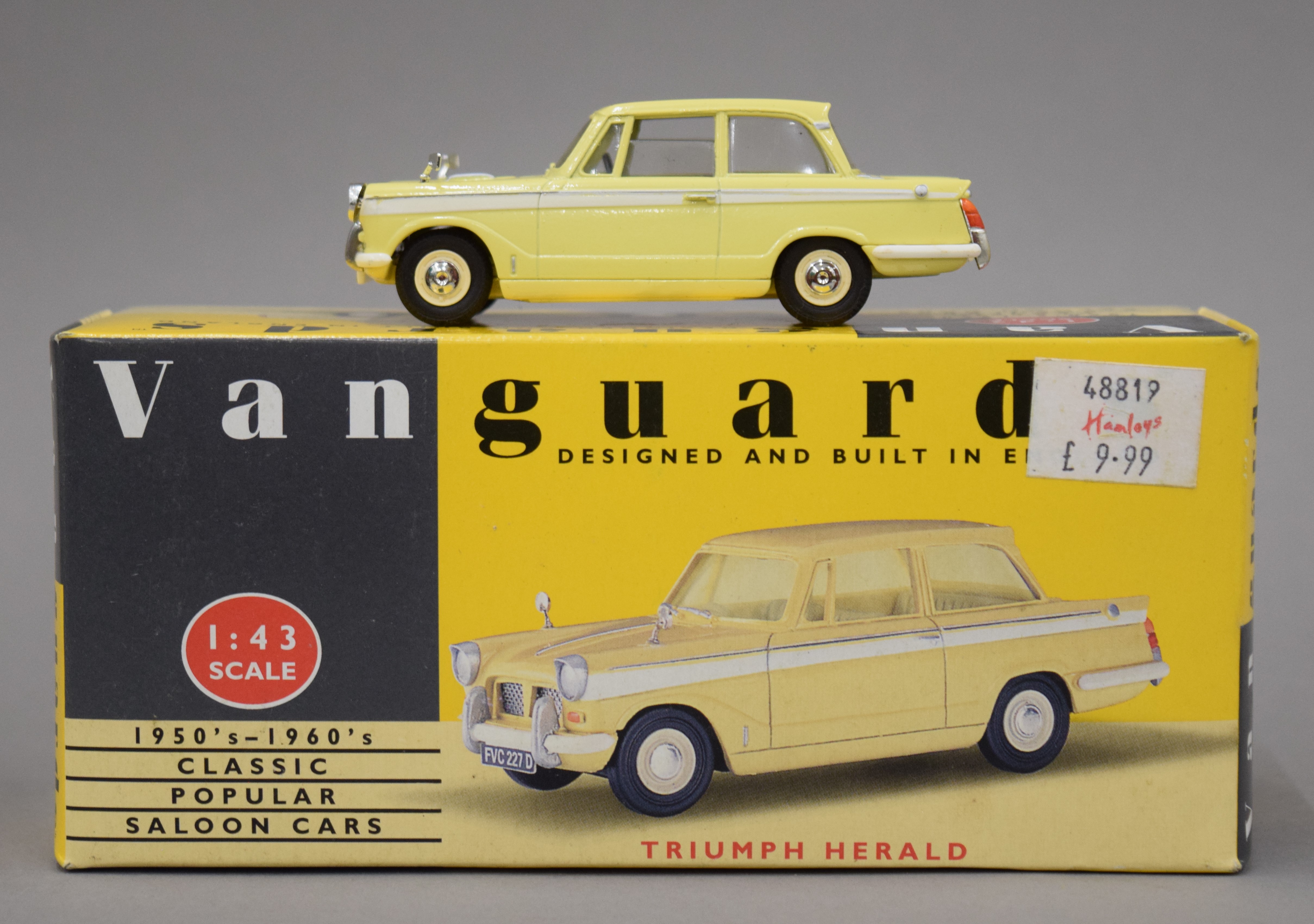 A boxed 1960's Triumph Herald yellow with white stripe Lledo/Vanguard limited edition, - Image 17 of 20
