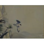 FREDERICK J WATSON, Birds of Prey, watercolour, signed and dated 1987, framed and glazed.