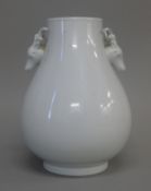 A Chinese blanc-de-chine vase. 27 cm high.