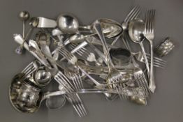 A small quantity of silver and silver plate.