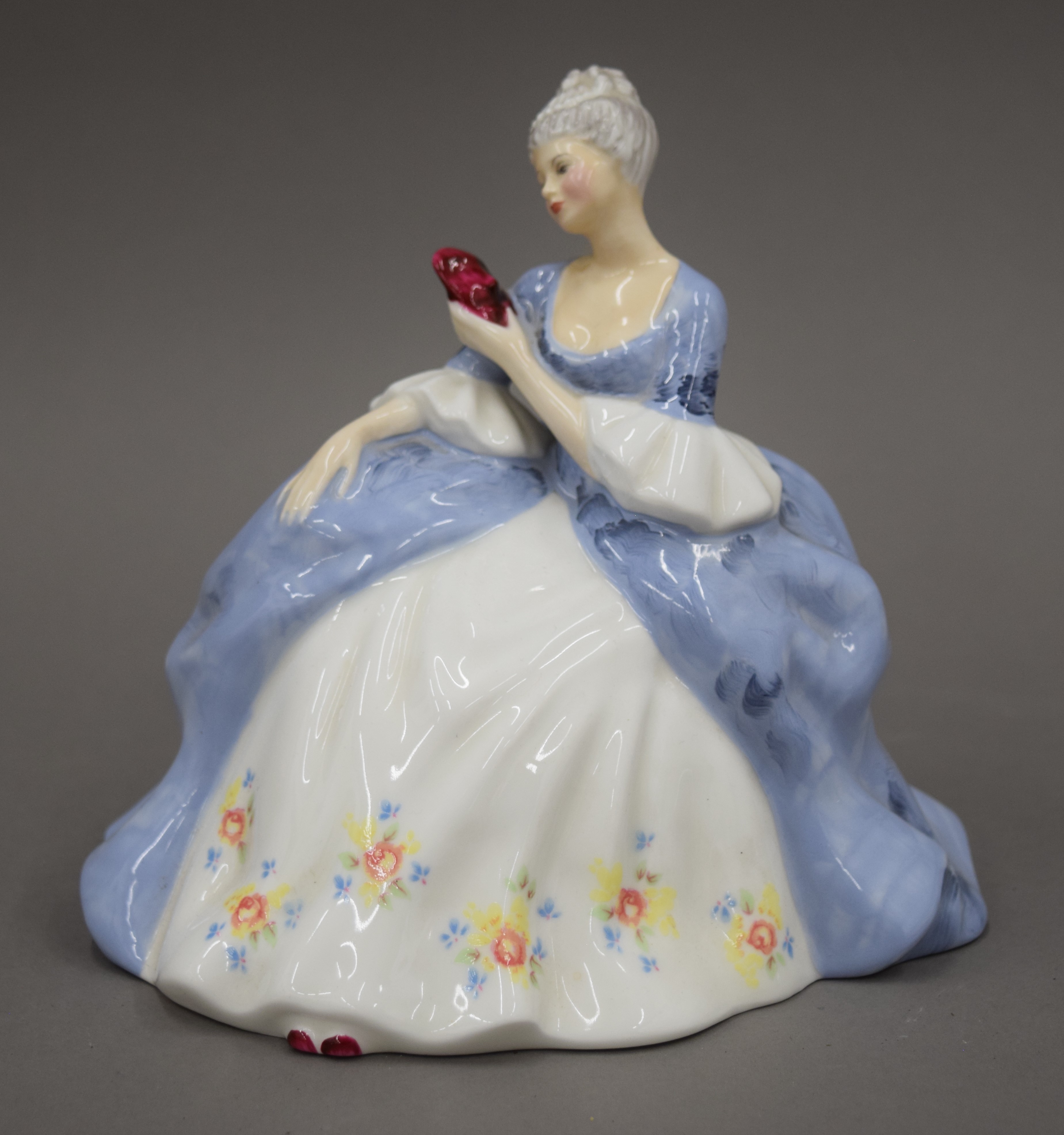 Two Doulton porcelain figurines and two other figurines. - Image 9 of 10