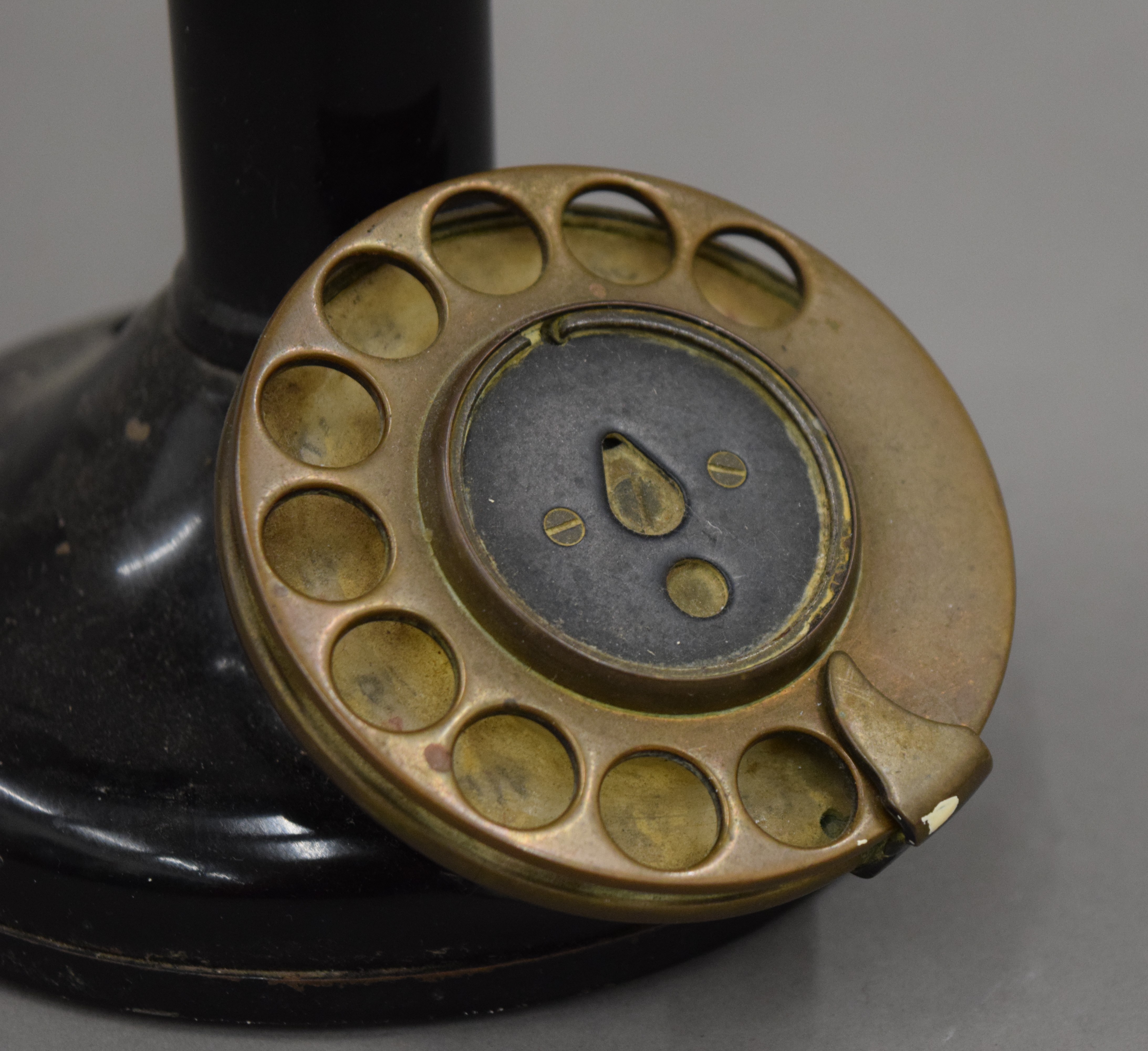 A vintage candlestick telephone. 29 cm high. - Image 2 of 6