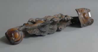 A large ruyi sceptre. 42.5 cm long.