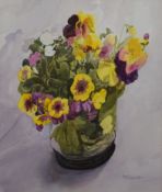 Still Life of Flowers, watercolour, signed P R BONNETT, framed and glazed. 34 x 40.5 cm.