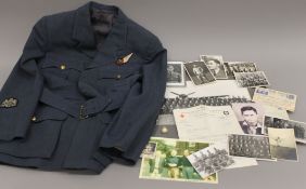 A Royal Air Force No 1 dress tunic jacket belonging to Warrant Officer Percy Sekine;