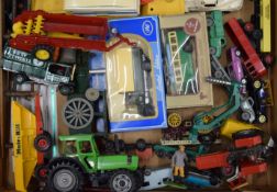 A small quantity of various die cast toys, including Dinky and Lesney.