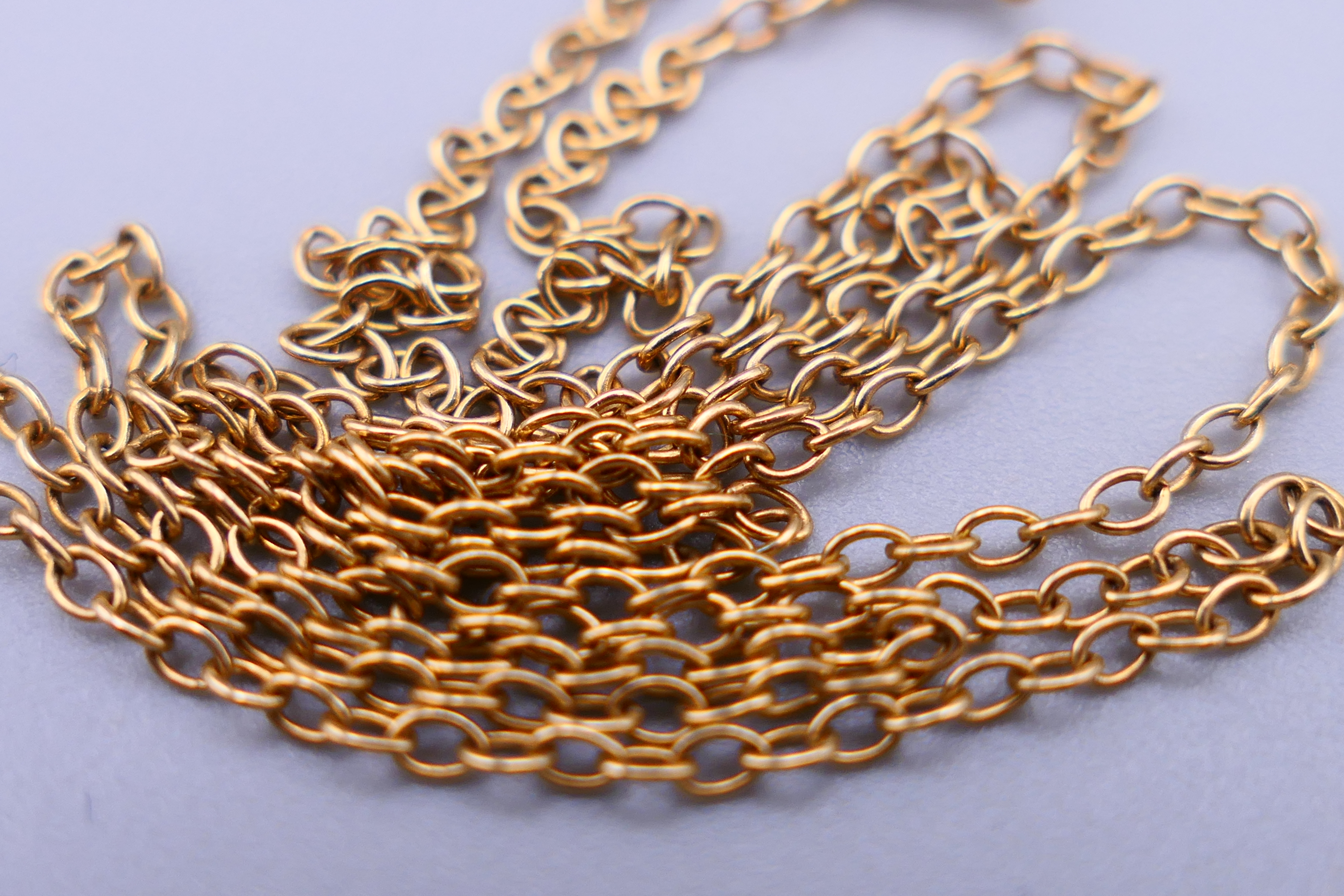 A 9 ct gold Irene nameplate on a 9 K gold chain, - Image 5 of 9