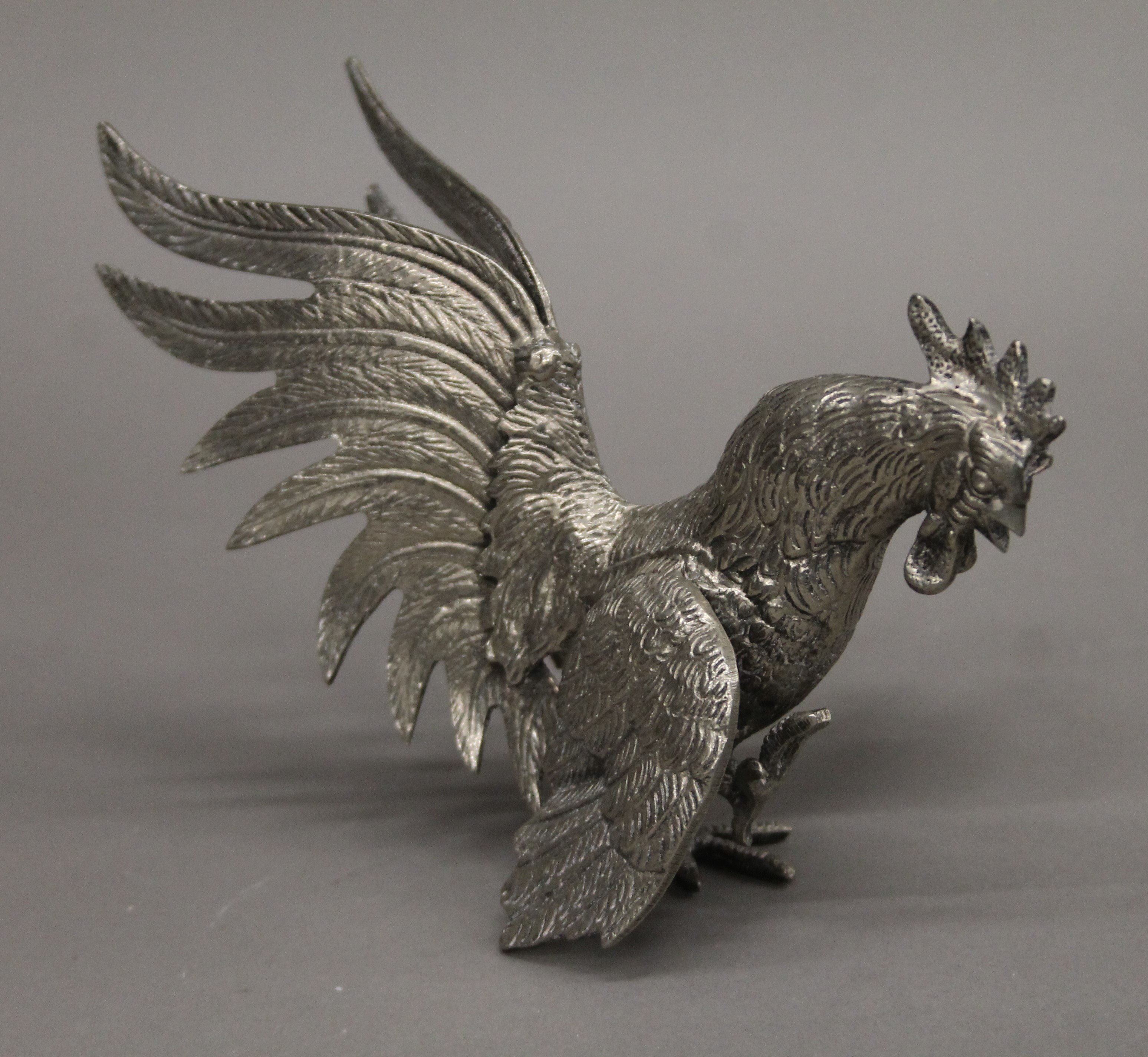 Two metal model pheasants. The largest 18 cm high. - Image 5 of 5