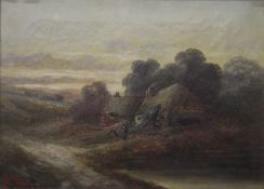 Landscape, oil, signed J H BOEL, dated 1907, framed and glazed. 39 x 29 cm.