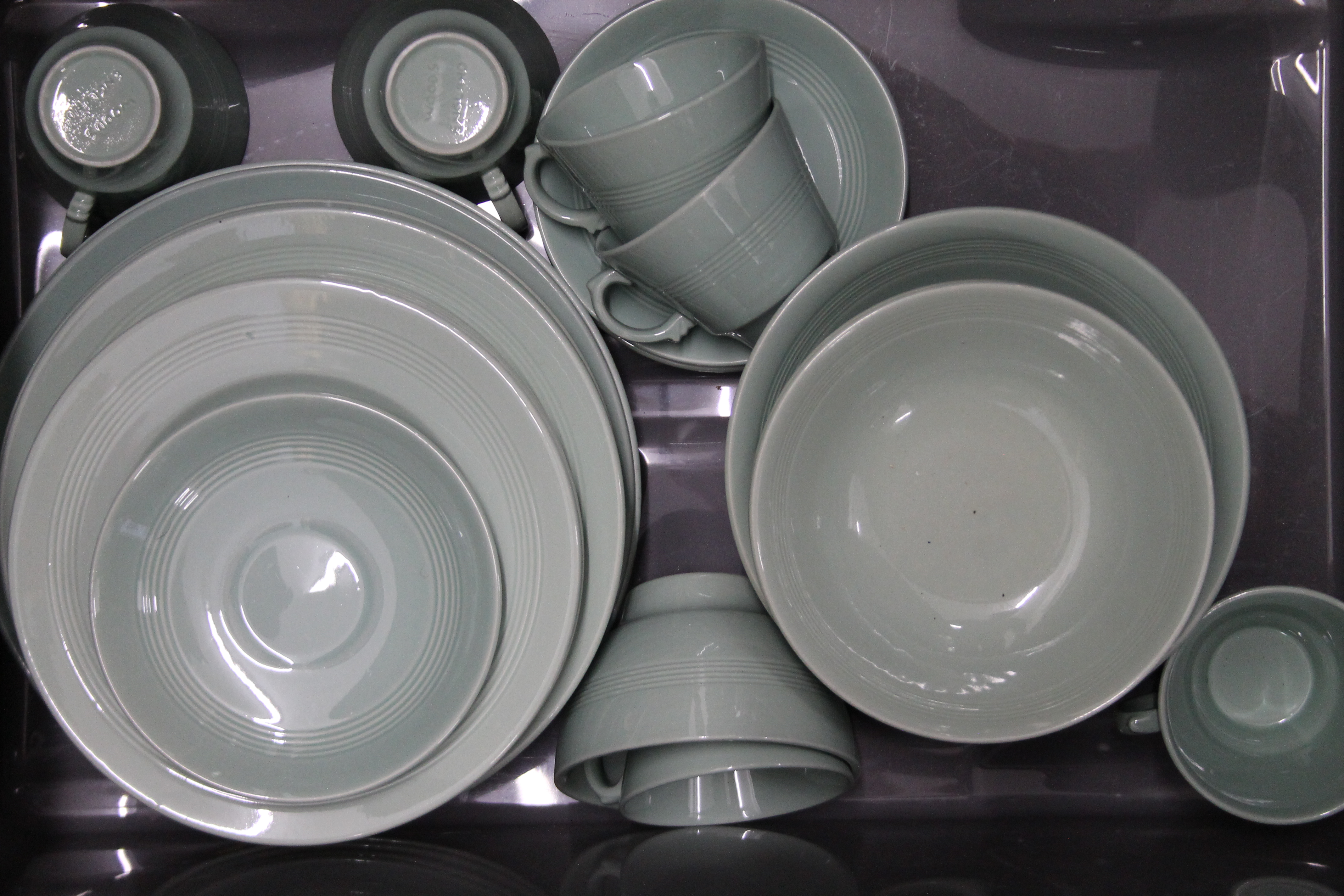 A quantity of Beryl porcelain teawares.