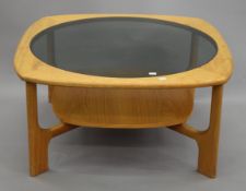 A vintage G-Plan type coffee table. 80 cm wide.