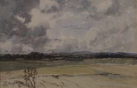 J KENT-RICHARDSON, Landscape, possibly Scotland, watercolour, framed and glazed. 24.5 x 16.5 cm.