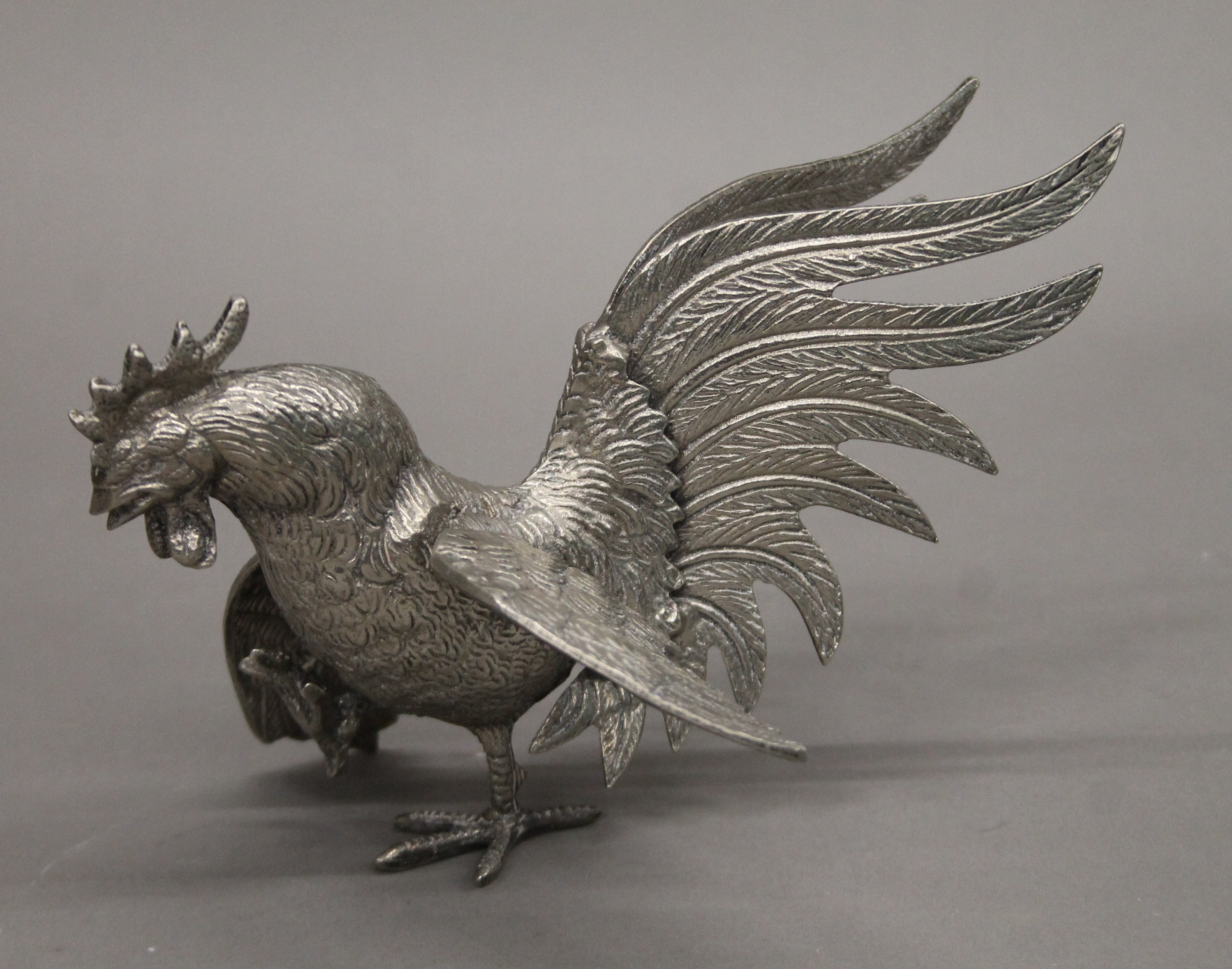 Two metal model pheasants. The largest 18 cm high. - Image 4 of 5