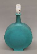A Kingswood pottery lamp. 41 cm high overall.