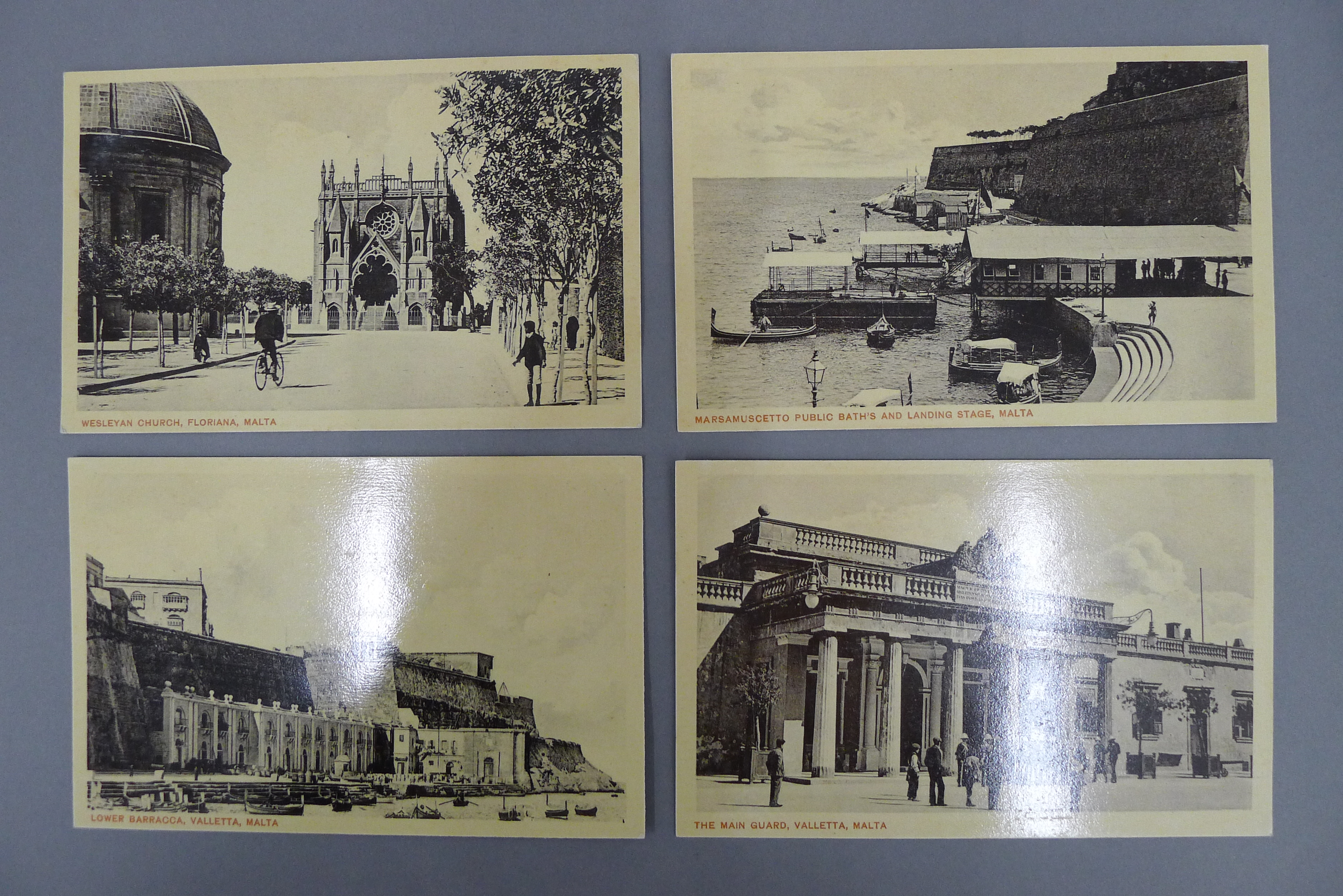 A collection of Malta Pre-War postcards, many from real photographs, includes the Naval Hospital. - Image 14 of 20