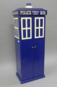 A Dr Who Tardis cabinet. 80 cm high.